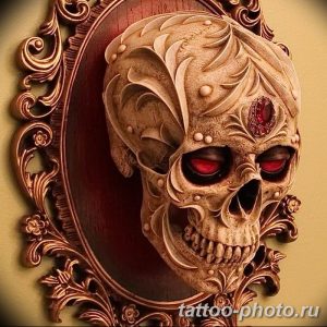 Фото рисунка тату череп 24.11.2018 №602 - photo tattoo skull - tattoo-photo.ru