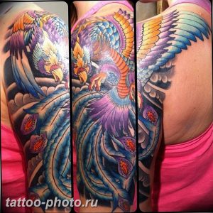 фото идеи тату феникс 18.12.2018 №716 - photo ideas tattoo phoenix - tattoo-photo.ru