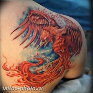 фото идеи тату феникс 18.12.2018 №779 - photo ideas tattoo phoenix - tattoo-photo.ru