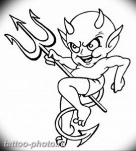 фото идея тату дьявол 18.12.2018 №009 - photo idea tattoo devil - tattoo-photo.ru