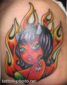 фото идея тату дьявол 18.12.2018 №019 - photo idea tattoo devil - tattoo-photo.ru