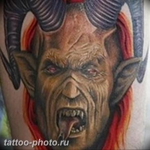 фото идея тату дьявол 18.12.2018 №029 - photo idea tattoo devil - tattoo-photo.ru