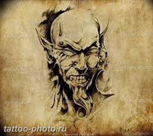 фото идея тату дьявол 18.12.2018 №036 - photo idea tattoo devil - tattoo-photo.ru