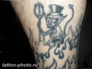 фото идея тату дьявол 18.12.2018 №043 - photo idea tattoo devil - tattoo-photo.ru