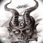 фото идея тату дьявол 18.12.2018 №046 - photo idea tattoo devil - tattoo-photo.ru