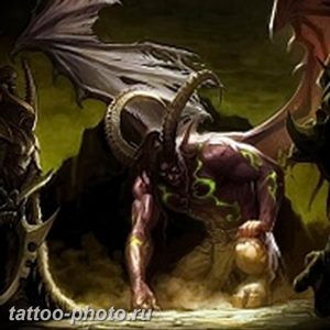 фото идея тату дьявол 18.12.2018 №051 - photo idea tattoo devil - tattoo-photo.ru