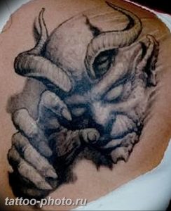 фото идея тату дьявол 18.12.2018 №059 - photo idea tattoo devil - tattoo-photo.ru