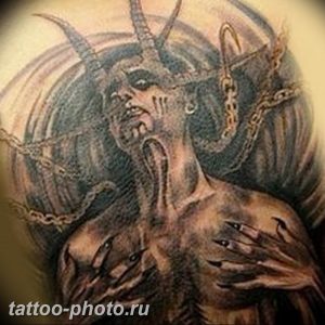 фото идея тату дьявол 18.12.2018 №069 - photo idea tattoo devil - tattoo-photo.ru