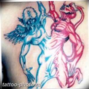 фото идея тату дьявол 18.12.2018 №087 - photo idea tattoo devil - tattoo-photo.ru