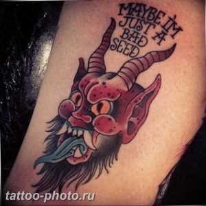 фото идея тату дьявол 18.12.2018 №124 - photo idea tattoo devil - tattoo-photo.ru