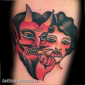 фото идея тату дьявол 18.12.2018 №126 - photo idea tattoo devil - tattoo-photo.ru