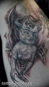 фото идея тату дьявол 18.12.2018 №128 - photo idea tattoo devil - tattoo-photo.ru