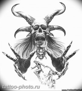 фото идея тату дьявол 18.12.2018 №166 - photo idea tattoo devil - tattoo-photo.ru