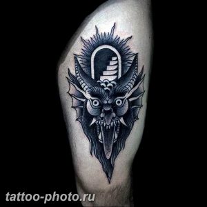 фото идея тату дьявол 18.12.2018 №169 - photo idea tattoo devil - tattoo-photo.ru