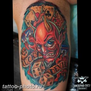 фото идея тату дьявол 18.12.2018 №280 - photo idea tattoo devil - tattoo-photo.ru