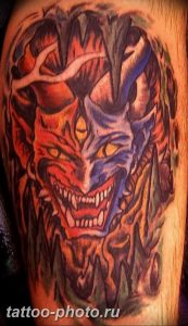 фото идея тату дьявол 18.12.2018 №324 - photo idea tattoo devil - tattoo-photo.ru