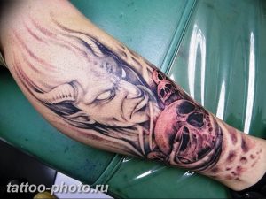 фото идея тату дьявол 18.12.2018 №354 - photo idea tattoo devil - tattoo-photo.ru
