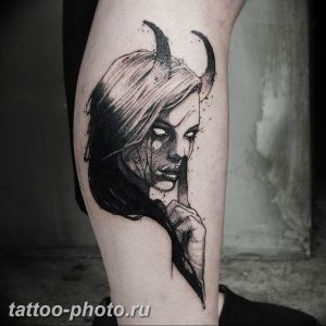 фото идея тату дьявол 18.12.2018 №388 - photo idea tattoo devil - tattoo-photo.ru