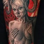 фото идея тату дьявол 18.12.2018 №398 - photo idea tattoo devil - tattoo-photo.ru