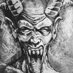 фото идея тату дьявол 18.12.2018 №432 - photo idea tattoo devil - tattoo-photo.ru
