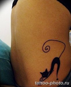 фото рисунка тату черная кошка 13.11.2018 №006 - black cat tattoo picture - tattoo-photo.ru