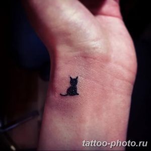 фото рисунка тату черная кошка 13.11.2018 №130 - black cat tattoo picture - tattoo-photo.ru