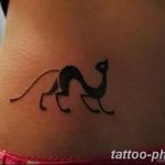 фото рисунка тату черная кошка 13.11.2018 №176 - black cat tattoo picture - tattoo-photo.ru