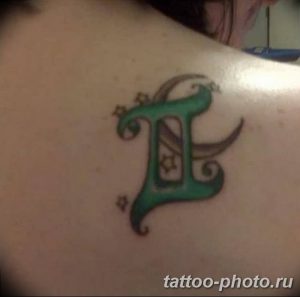 Фото рисунка Тату Близнецы 20.11.2018 №026 - photo tattoos gemini - tattoo-photo.ru