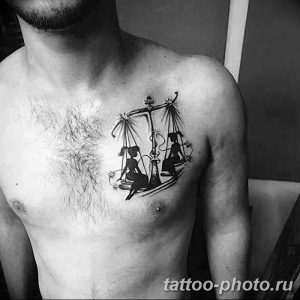 Фото рисунка Тату Близнецы 20.11.2018 №028 - photo tattoos gemini - tattoo-photo.ru