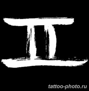 Фото рисунка Тату Близнецы 20.11.2018 №104 - photo tattoos gemini - tattoo-photo.ru