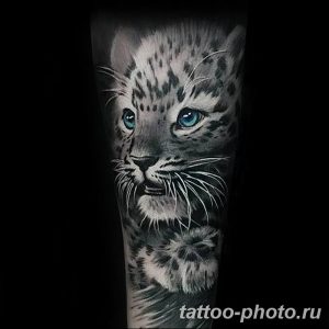 Фото рисунка Тату снежный барс 20.11.2018 №007 - Tattoo snow leopard - tattoo-photo.ru