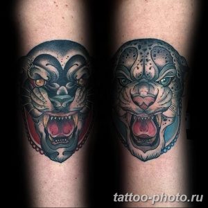 Фото рисунка Тату снежный барс 20.11.2018 №018 - Tattoo snow leopard - tattoo-photo.ru