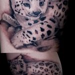 Фото рисунка Тату снежный барс 20.11.2018 №024 - Tattoo snow leopard - tattoo-photo.ru