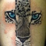 Фото рисунка Тату снежный барс 20.11.2018 №030 - Tattoo snow leopard - tattoo-photo.ru