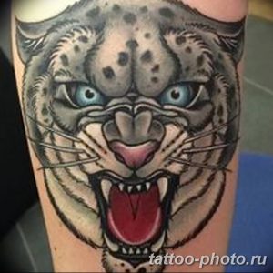Фото рисунка Тату снежный барс 20.11.2018 №037 - Tattoo snow leopard - tattoo-photo.ru