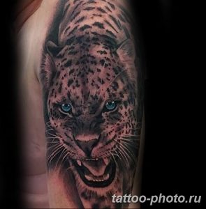 Фото рисунка Тату снежный барс 20.11.2018 №043 - Tattoo snow leopard - tattoo-photo.ru