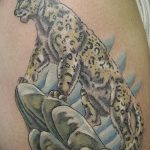Фото рисунка Тату снежный барс 20.11.2018 №045 - Tattoo snow leopard - tattoo-photo.ru
