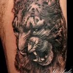 Фото рисунка Тату снежный барс 20.11.2018 №046 - Tattoo snow leopard - tattoo-photo.ru