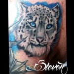 Фото рисунка Тату снежный барс 20.11.2018 №051 - Tattoo snow leopard - tattoo-photo.ru