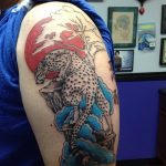 Фото рисунка Тату снежный барс 20.11.2018 №066 - Tattoo snow leopard - tattoo-photo.ru