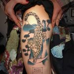 Фото рисунка Тату снежный барс 20.11.2018 №070 - Tattoo snow leopard - tattoo-photo.ru