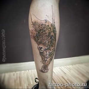 Фото рисунка Тату снежный барс 20.11.2018 №095 - Tattoo snow leopard - tattoo-photo.ru