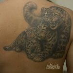 Фото рисунка Тату снежный барс 20.11.2018 №098 - Tattoo snow leopard - tattoo-photo.ru