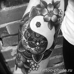 Фото рисунка тату Инь-Янь 08.11.2018 №038 - photo tattoo Yin-Yang - tattoo-photo.ru