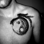 Фото рисунка тату Инь-Янь 08.11.2018 №055 - photo tattoo Yin-Yang - tattoo-photo.ru