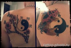 Фото рисунка тату Инь-Янь 08.11.2018 №134 - photo tattoo Yin-Yang - tattoo-photo.ru