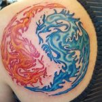 Фото рисунка тату Инь-Янь 08.11.2018 №182 - photo tattoo Yin-Yang - tattoo-photo.ru