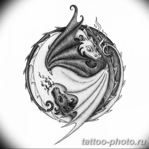 Фото рисунка тату Инь-Янь 08.11.2018 №379 - photo tattoo Yin-Yang - tattoo-photo.ru