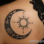 Фото рисунка тату Луна и Солнце 05.11.2018 №011 - tattoo Moon and Sun - tattoo-photo.ru