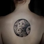 Фото рисунка тату Луна и Солнце 05.11.2018 №033 - tattoo Moon and Sun - tattoo-photo.ru